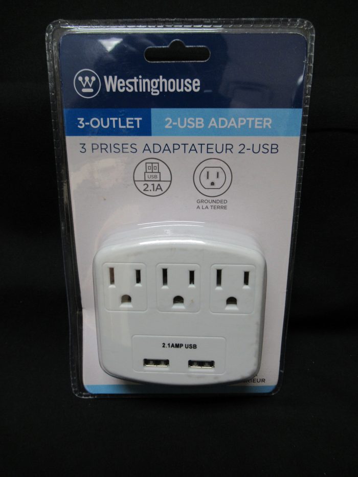 Westinghouse 3-Outlet 2 USB Adapter Model DR-1516