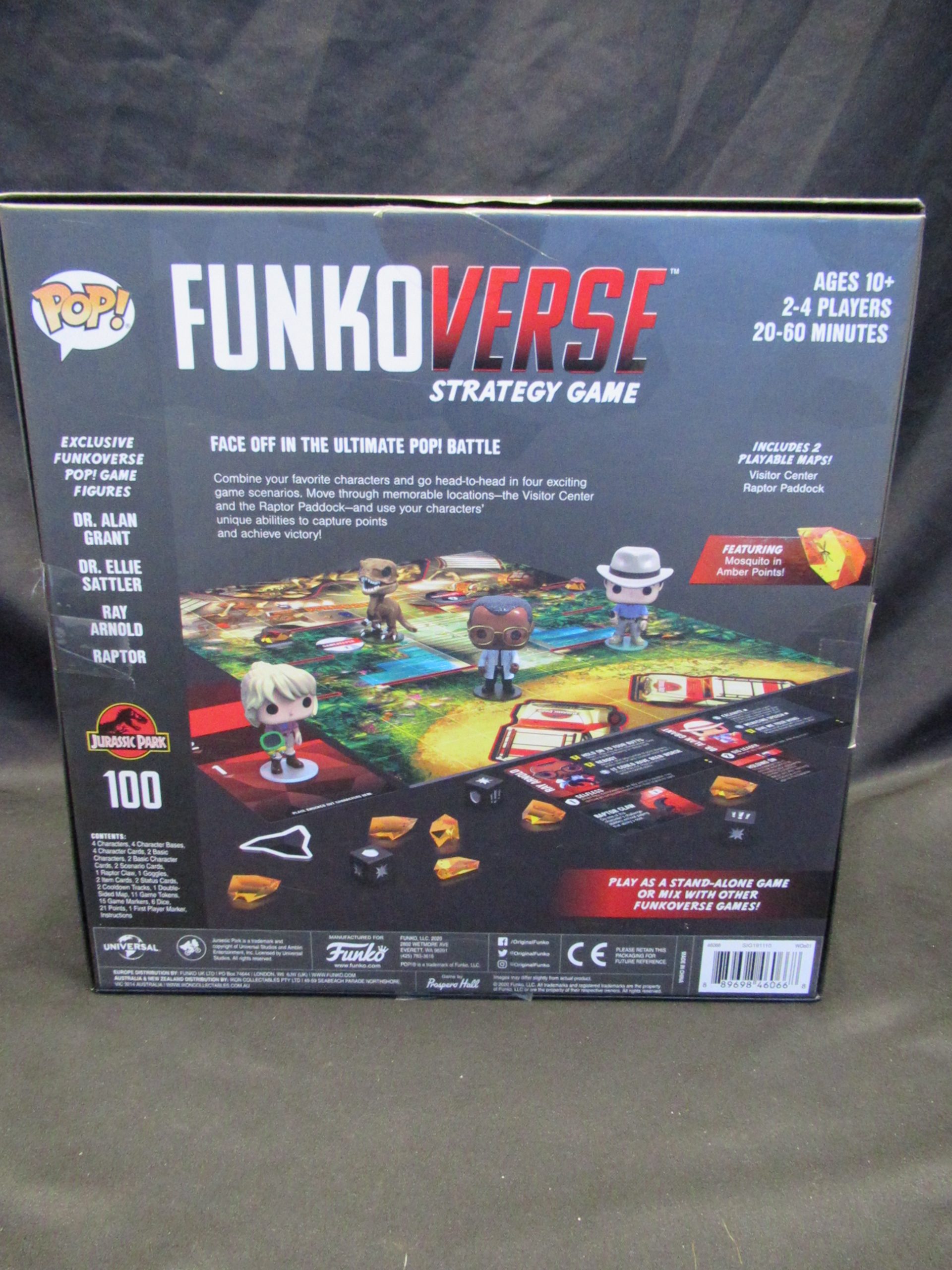 POP! Funkoverse Board Game Jurassic Park #100 Base Set - The Resale Source