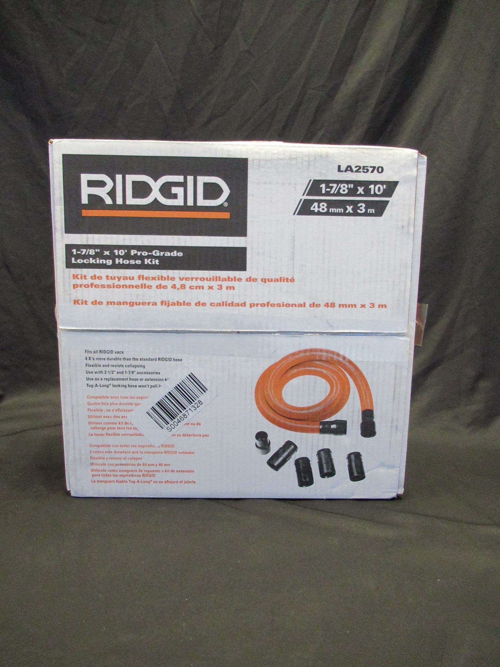 Ridgid 1 7 8 In X 10 Ft Pro Grade Locking Vacuum Hose Kit For Ridgid Wet Dry Shop Vacuums The Resale Source