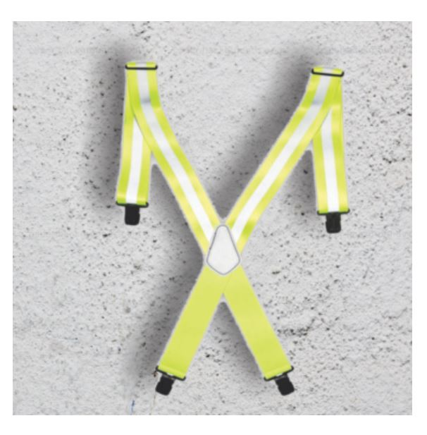 A /& A Work Gear Heavy Duty Work Suspenders Adjustable 2-inch Wide Reflective