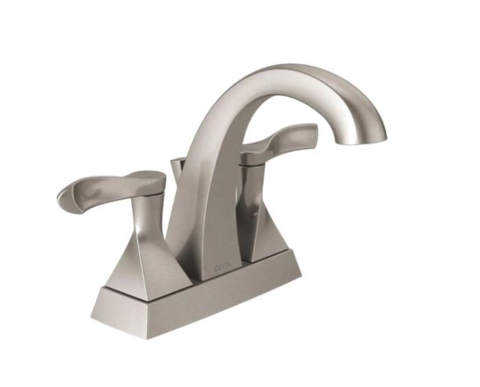 Delta 25741LF-SP Everly 4" Centerset Bathroom Faucet Spot Shield Brushed Nickel