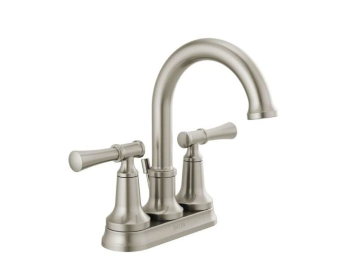 Delta Chamberlain 25747LF-SP 2-Handle Centerset Bathroom Faucet Brushed Nickel
