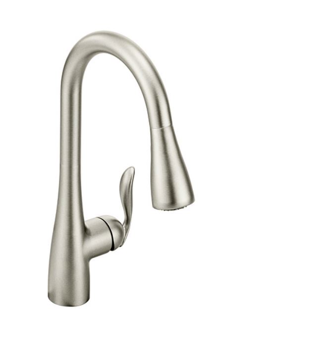Moen 7594SRS Arbor Stainless High Arc 1-Handle Pulldown Kitchen Faucet