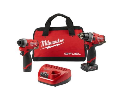 M12 FUEL 12-Volt Lithium-Ion Brushless Cordless Hammer Drill and Impact Driver Combo Kit 2598-22