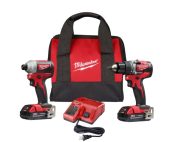 M18 18-Volt Lithium-Ion Brushless Cordless Compact Drill/Impact Combo Kit 2892-22CT