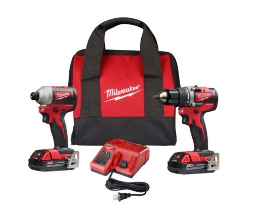 M18 18-Volt Lithium-Ion Brushless Cordless Compact Drill/Impact Combo Kit 2892-22CT