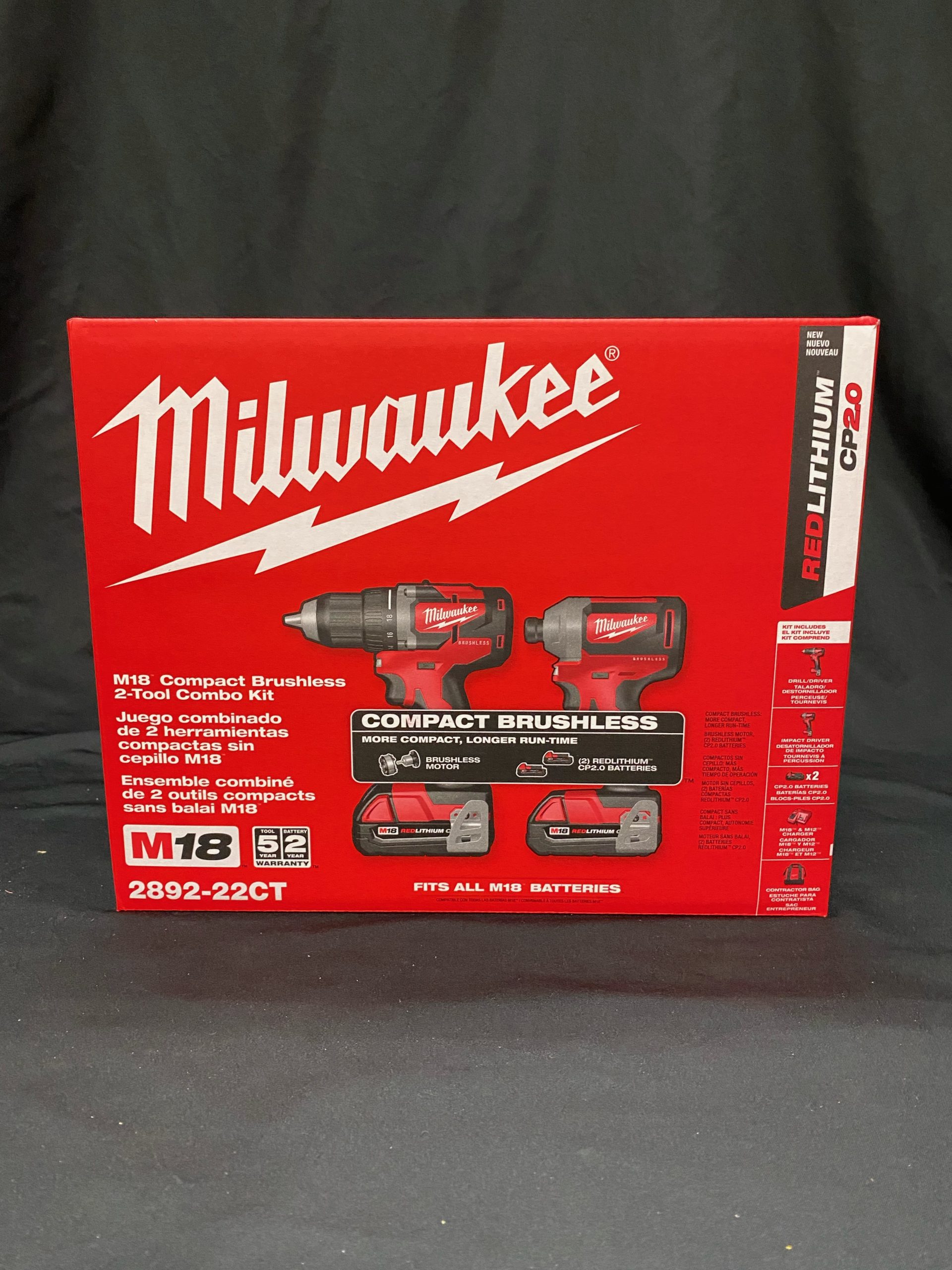 Milwaukee M18 18-Volt Lithium-Ion Brushless Cordless Compact Drill/Impact  Combo Kit The Resale Source