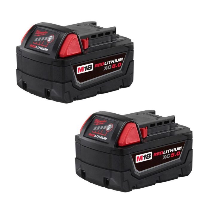 M18 18-Volt Lithium-Ion XC Extended Capacity 5.0 Ah Battery Pack 48-11-1852