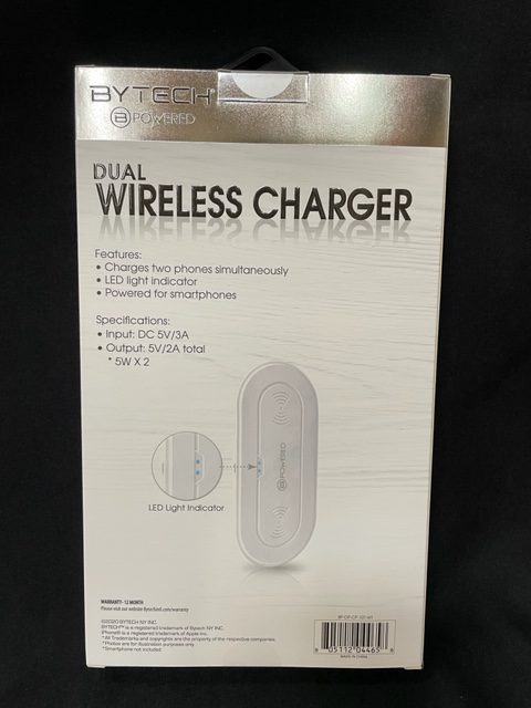 ByTech Dual Wireless Cellphone Charger BP-OP-CP-107