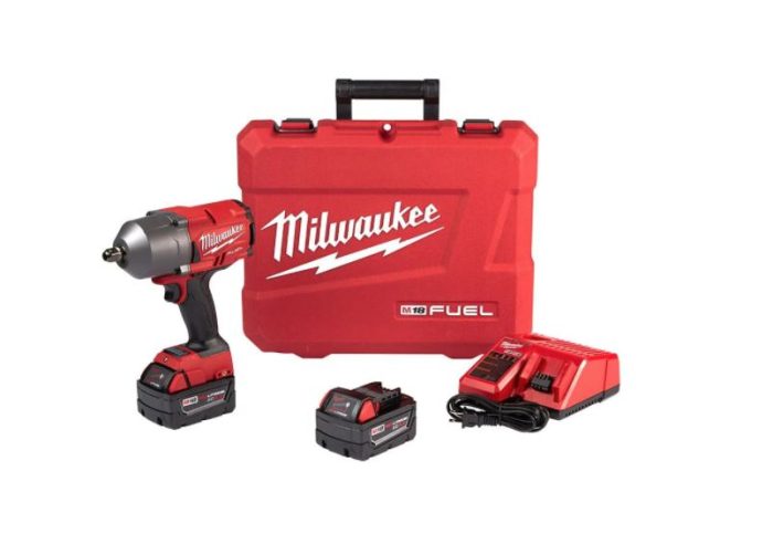 M18 FUEL 18-Volt Lithium-Ion Brushless Cordless 1/2 in. Impact Wrench W/ Pin Detent Kit 2766-22