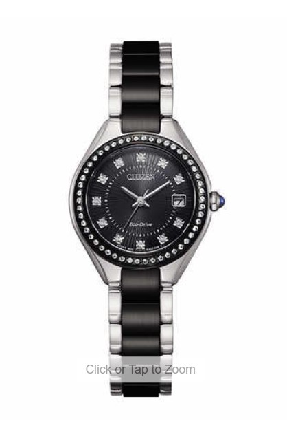 Citizen Eco-Drive Silhouette Crystal Two-Tone Watch EW2559-51E