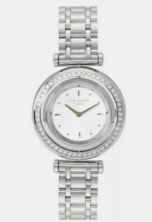 Ted Baker Women’s London Silver Tone 360 Rotating Watch - TE50521002